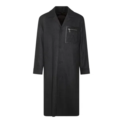 FENDI FENDI SINGLE-BREASTED CASHMERE COAT