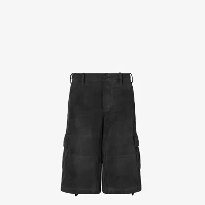 Fendi H26 Cargo Shorts In Animal Print
