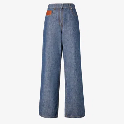 Fendi H26 Jeans In Blue
