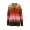 Fendi Hair-blend Knitted Cardigan In Multi