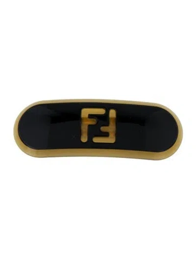 Pre-owned Fendi Hair Clip In Brown
