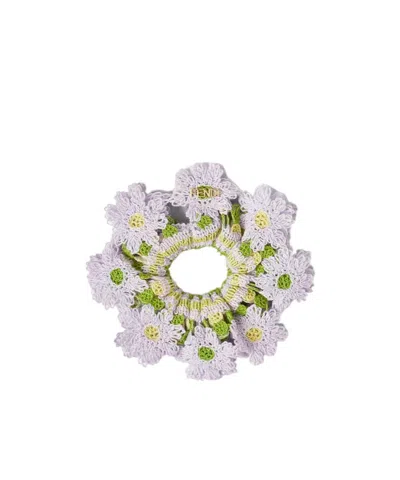 Fendi Hair Elastic In Orange