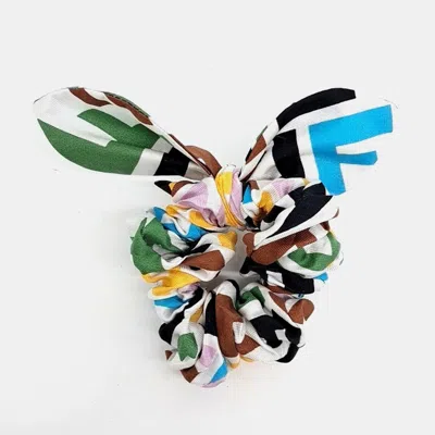 Pre-owned Fendi Hair Scrunchie In Multi