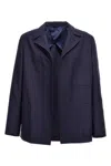 Fendi Single-breasted Jacket With No Visible External Buttons In Multi