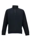 Fendi Half-zip Sweatshirt In Black