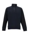 Fendi Half-zip Sweatshirt In Black