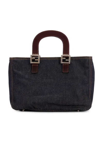 Pre-owned Fendi Handbag In Blue