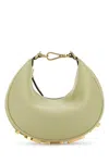 Fendi Women Pastel Green Leather Mini Graphy Handbag