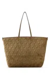 Fendi Women Embroidered Chenille Large Roll Shopping Bag