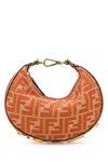 Fendi Women Borsa A Mano Graphy Mini In Denim Ricamato