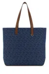 Fendi Borsa Shopping In Denim Ricamato  Uomo