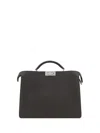 Fendi Top Handle Shoulder Bag With Removable Strap In Black