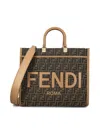 Fendi Women  Sunshine Jacquard Tote Bag In Tab.mr+sand+os