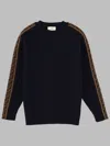 Fendi Mini Harmonized Sweatshirt For Kids In Blue