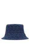 Fendi Cappello Da Pescatore In Denim Ricamato  Uomo
