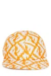 Fendi Silk Baseball Cap With Diagonal Ff Motif