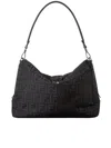 Fendi Shoulder Bag With Adjustable Strap And Metal Hardware In Black