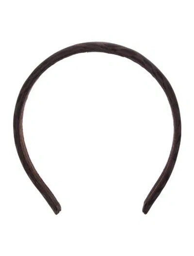 Pre-owned Fendi Headband In Brown