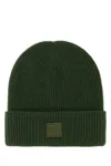 Fendi Green Wool Blend Beanie Hat In Green