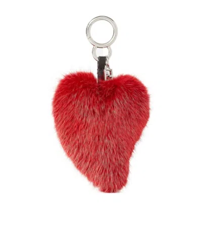 Fendi Heartbeat Charm In Red