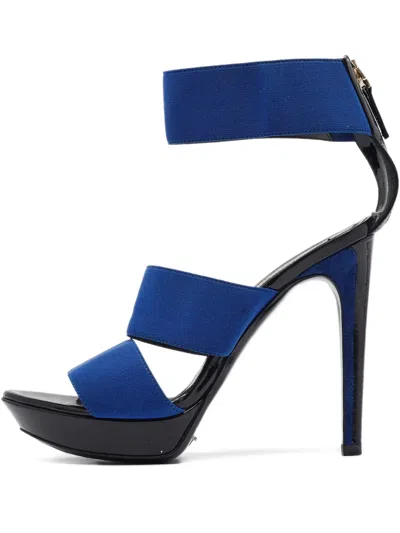 Pre-owned Fendi Heeled Sandals In Blue