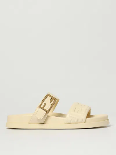 Fendi Heeled Sandals  Woman Color Beige