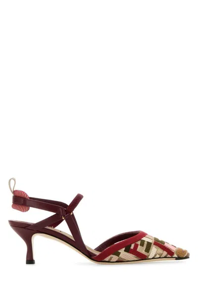 Fendi Heeled Shoes In Multicoloured