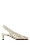 Fendi Scarpe Con Tacco In Pelle Bianca Donna In White