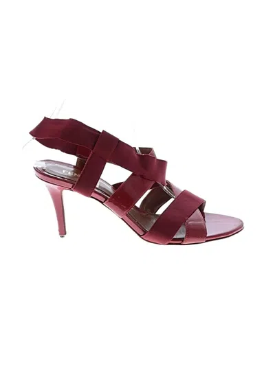 Pre-owned Fendi Heels In Red