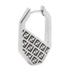 Fendi Hexagon Earrings In White