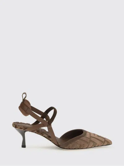 Fendi High Heel Shoes  Woman Color Cocoa In Brown