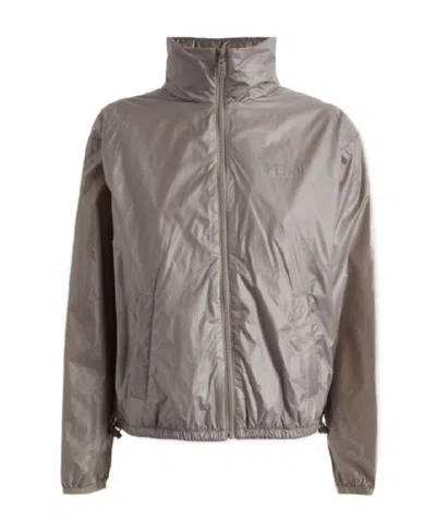 FENDI FENDI HIGH-NECK BAG-DETAILED WINDBREAKER