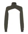 Fendi High-necked Shawl In Black