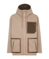 Fendi Ff-motif Reversible Parka In Nude