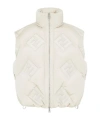 Fendi Vest Ff Technical Fabric In White