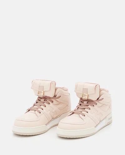 FENDI HIGH-TOP NYLON SNEAKERS
