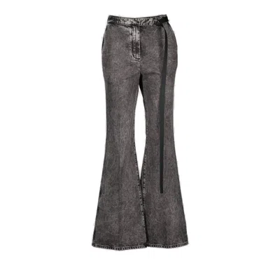 Fendi Flared Jeans In Grey