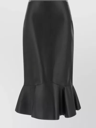 FENDI HIGH-WAISTED RUFFLED HEM SKIRT