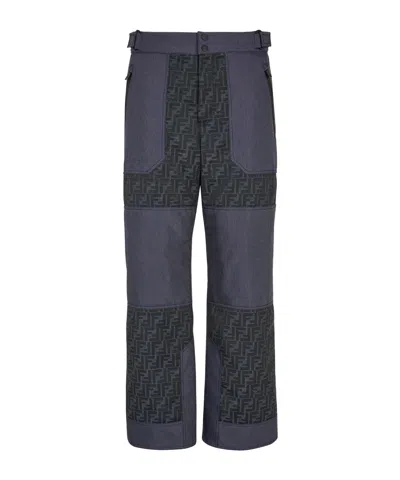 FENDI FENDI MONOGRAM PANELLED SKI TROUSERS