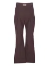 Fendi High-waisted Ski Trousers In Brown
