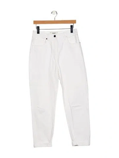 Pre-owned Fendi High-rise Straight Leg Jeans In Blue