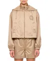Fendi Women Cappuccino Polyester Windbreaker In Neutral