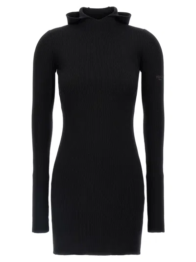 Fendi Hooded Dress Dresses In Black