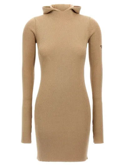 FENDI FENDI HOODED DRESS