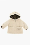 Fendi Hooded Fur Coat With Logoed Lining