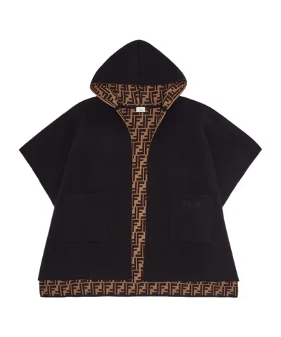 Fendi Hooded Jacket In Black