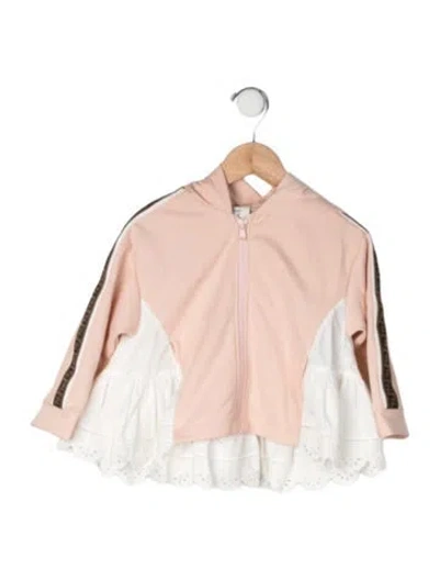 Pre-owned Fendi Babies' Hooded Jacket In Pink