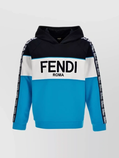 Fendi 卫衣  男士 颜色 浅蓝色 In Cyan