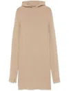 Fendi Hooded Mini Dress In Nude