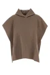 FENDI FENDI HOODED STRETCH PONCHO